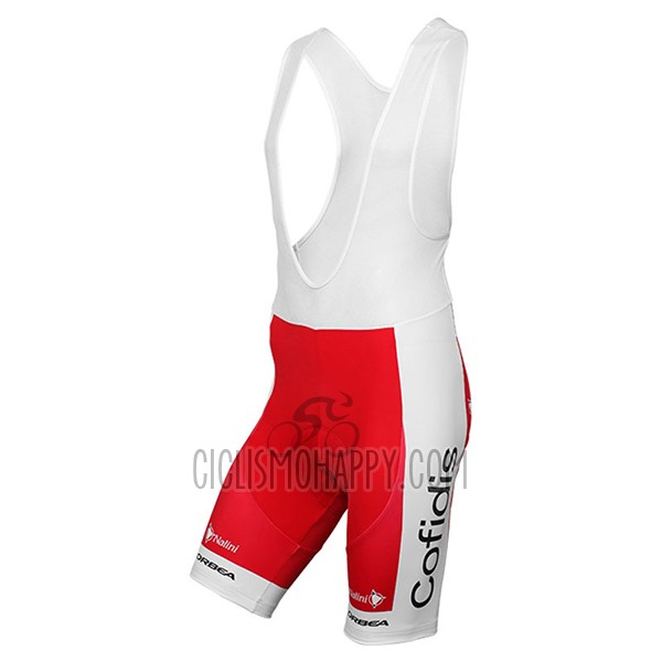 Cofidis Cycling Jersey Bib Short 2017 Short Sleeve Red